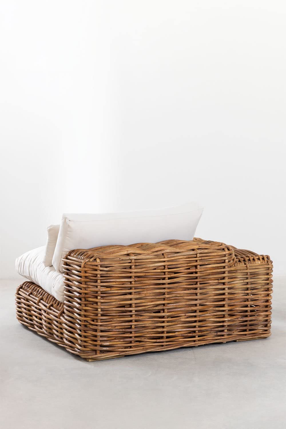 Sklum Milu Modulo Divano da Giardino Rattan Mogano