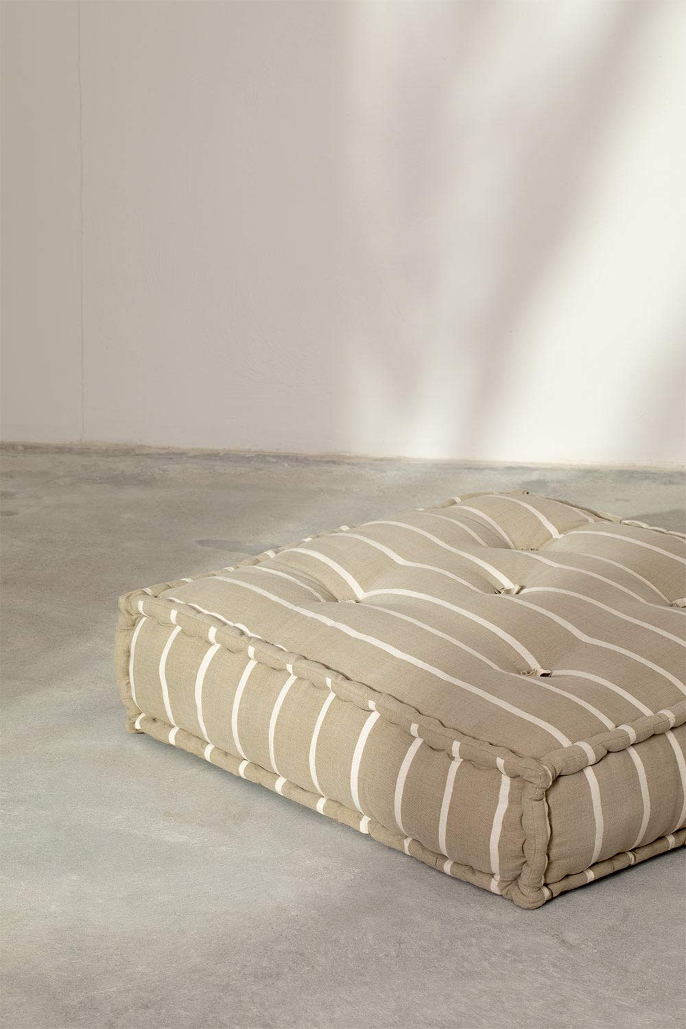 Sklum Dhel Boho pouf divano modulare marrone moka cotone