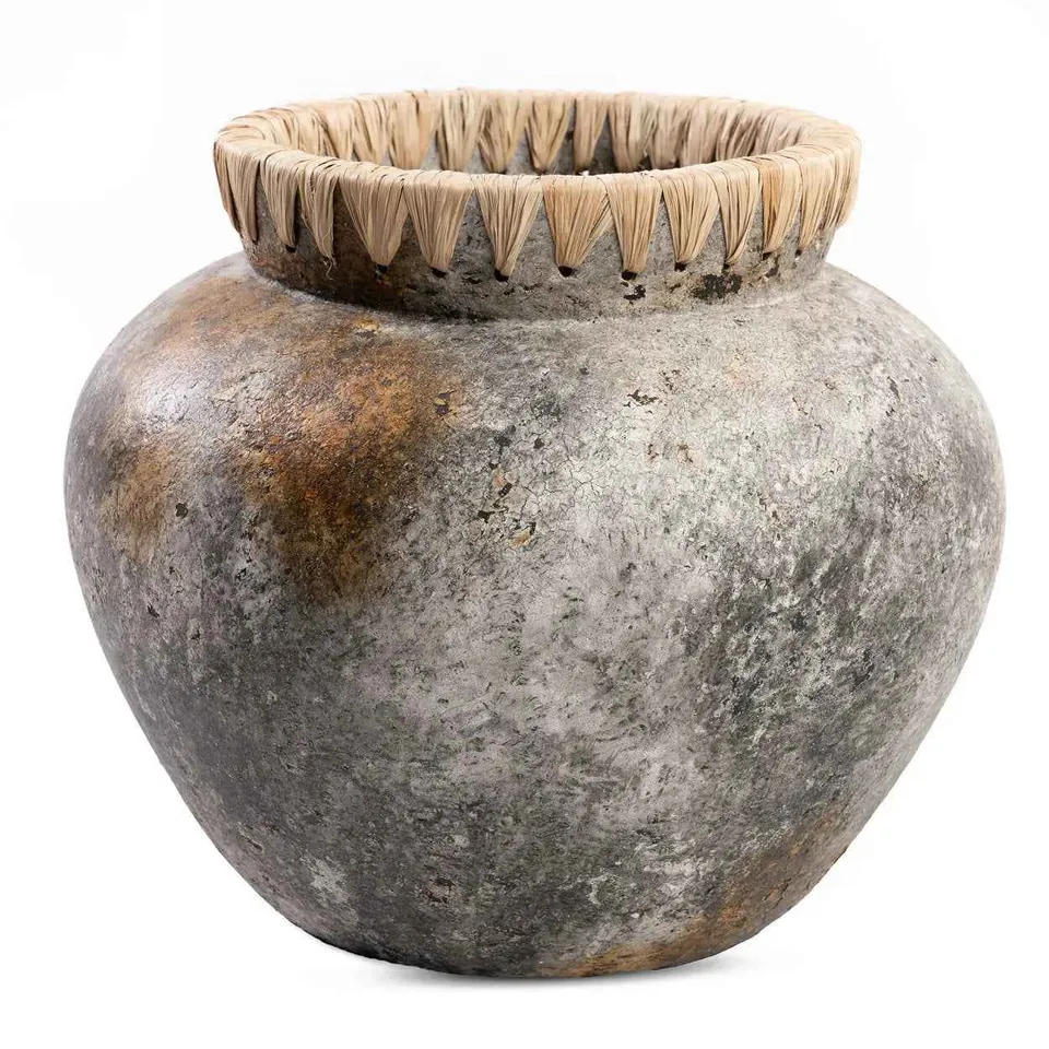 Bambua Styly Vaso Terracotta Grigio L