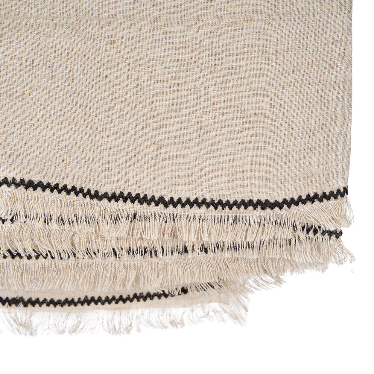 Bambua Tuscany tovaglia lino 150x250 nero naturale