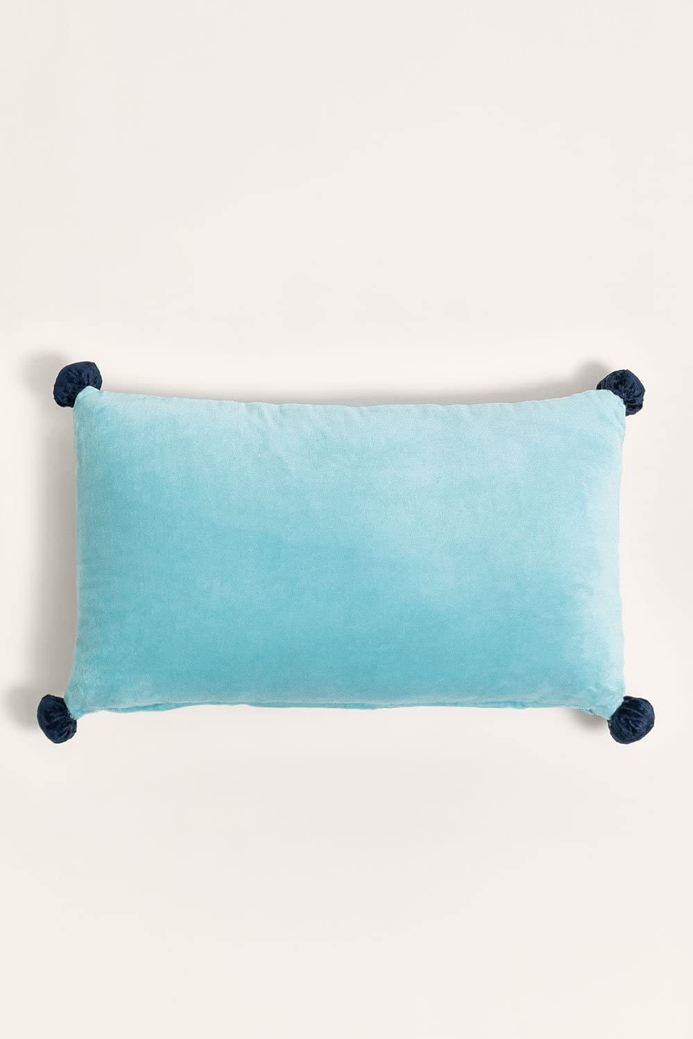 Sklum Dori Cuscino Rettangolare Velluto Blu 50x30 cm
