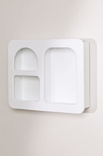 Sklum Edna scaffale a parete in MDF bianco antico