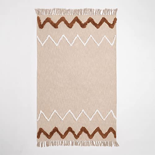 Sklum Esmolyan coperta in cotone 194x108 cm con frange