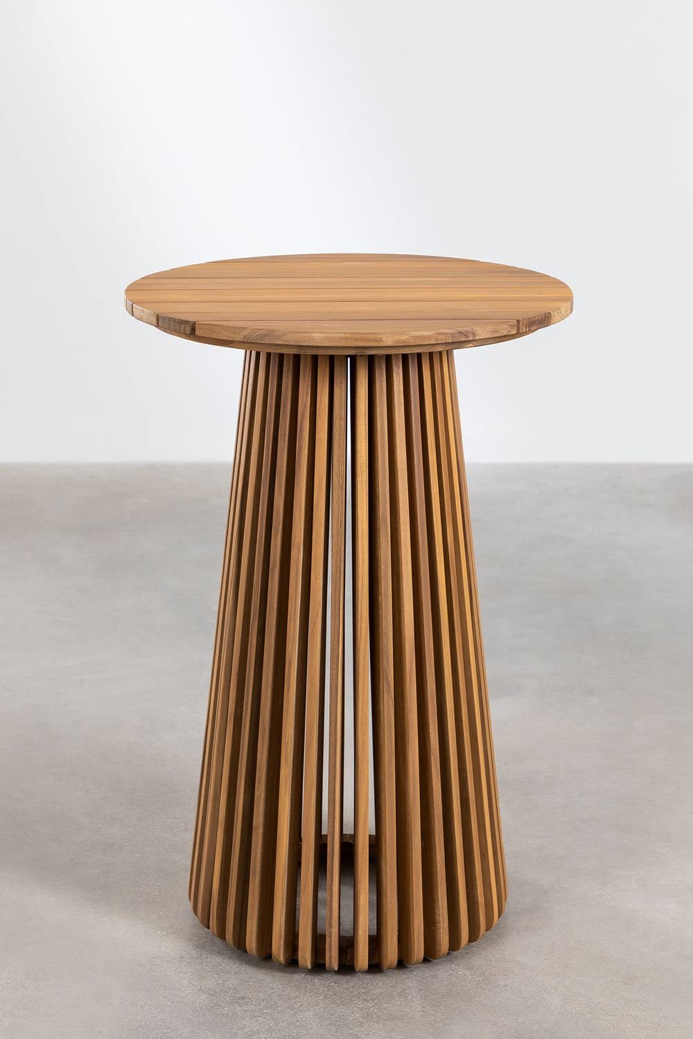 Sklum Mura tavolo alto da giardino rotondo Ø70 cm in acacia