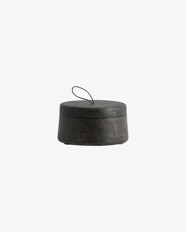 Bambua Borizo contenitore legno mango nero