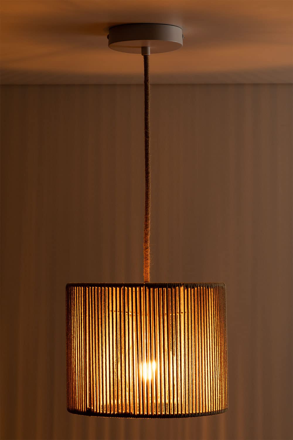 Sklum Uillo lampada a soffitto Ø25 cm corda nylon E27