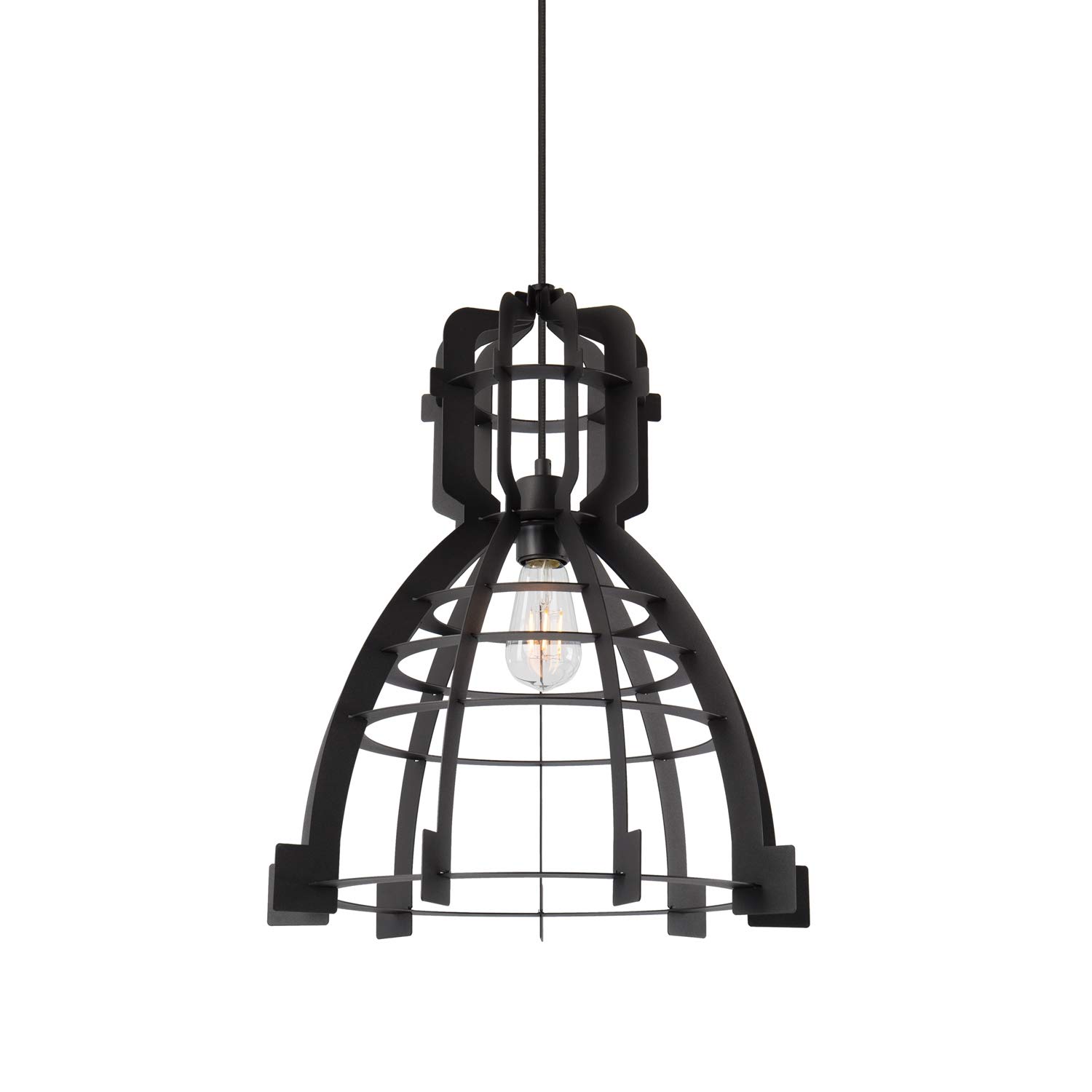 Sklum Edge lampadario nero Ø42 cm acciaio