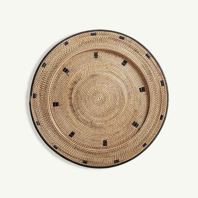 Bambua piatto decorativo rattan parete naturale