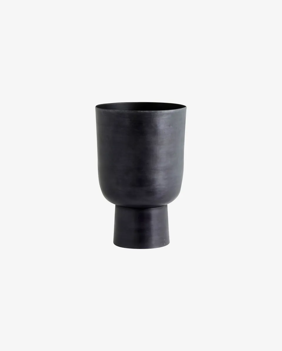 Bambua Galoa M vaso per piante antracite alluminio