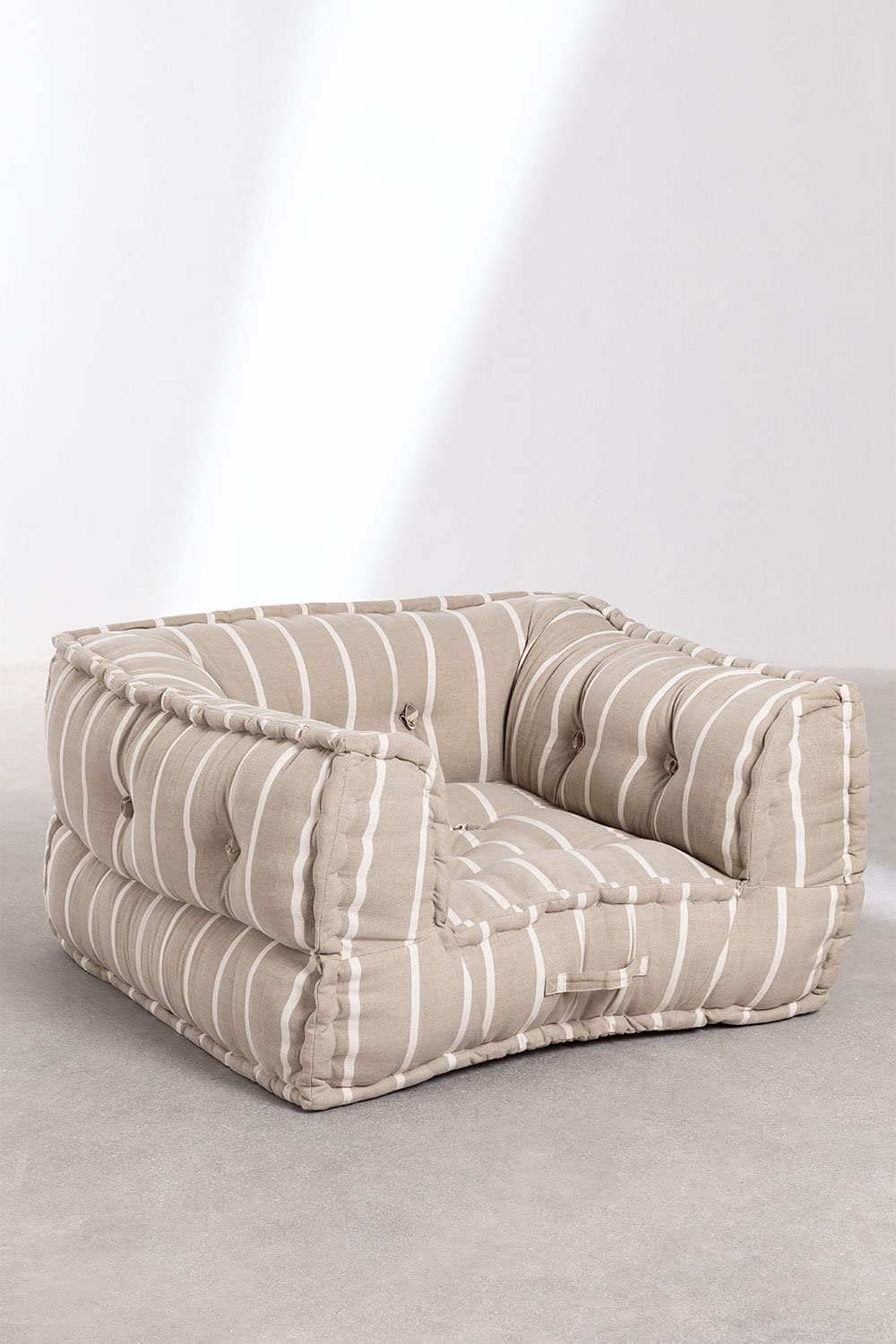 Sklum Dhel Boho poltrona modulare cotone moka
