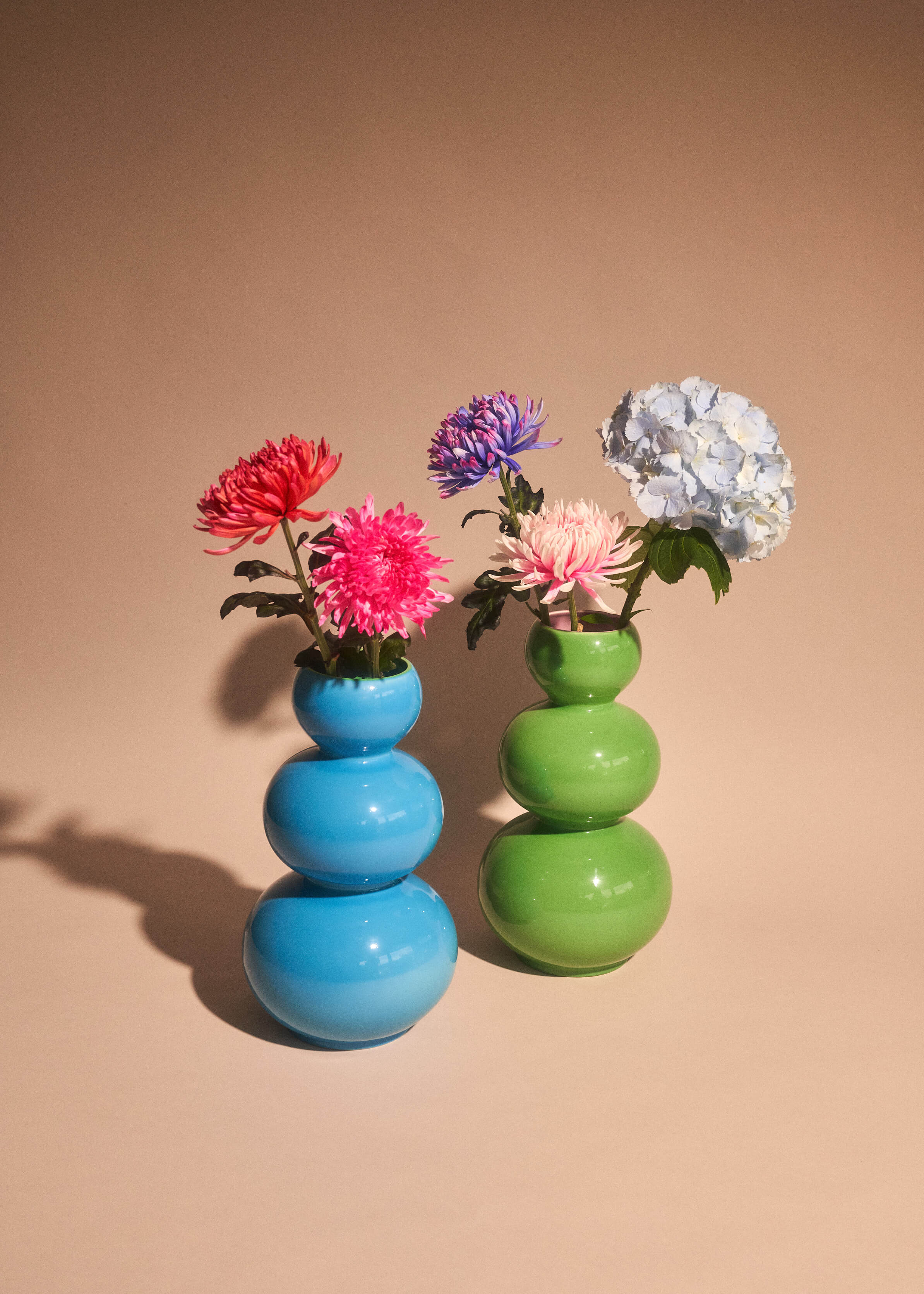 Acapulco Design Los Floreros Rumba vaso ceramica blu 41 cm