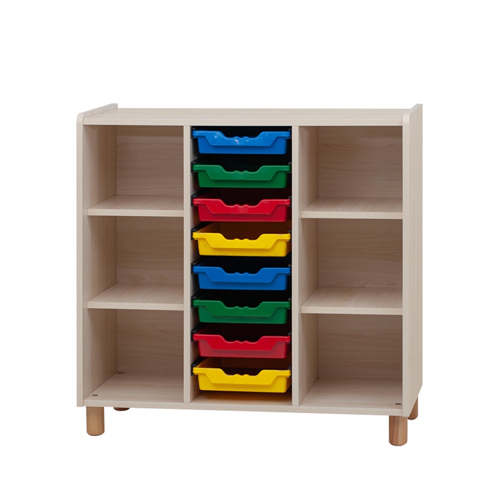 OMSI mobile porta-vaschette legno nido infanzia