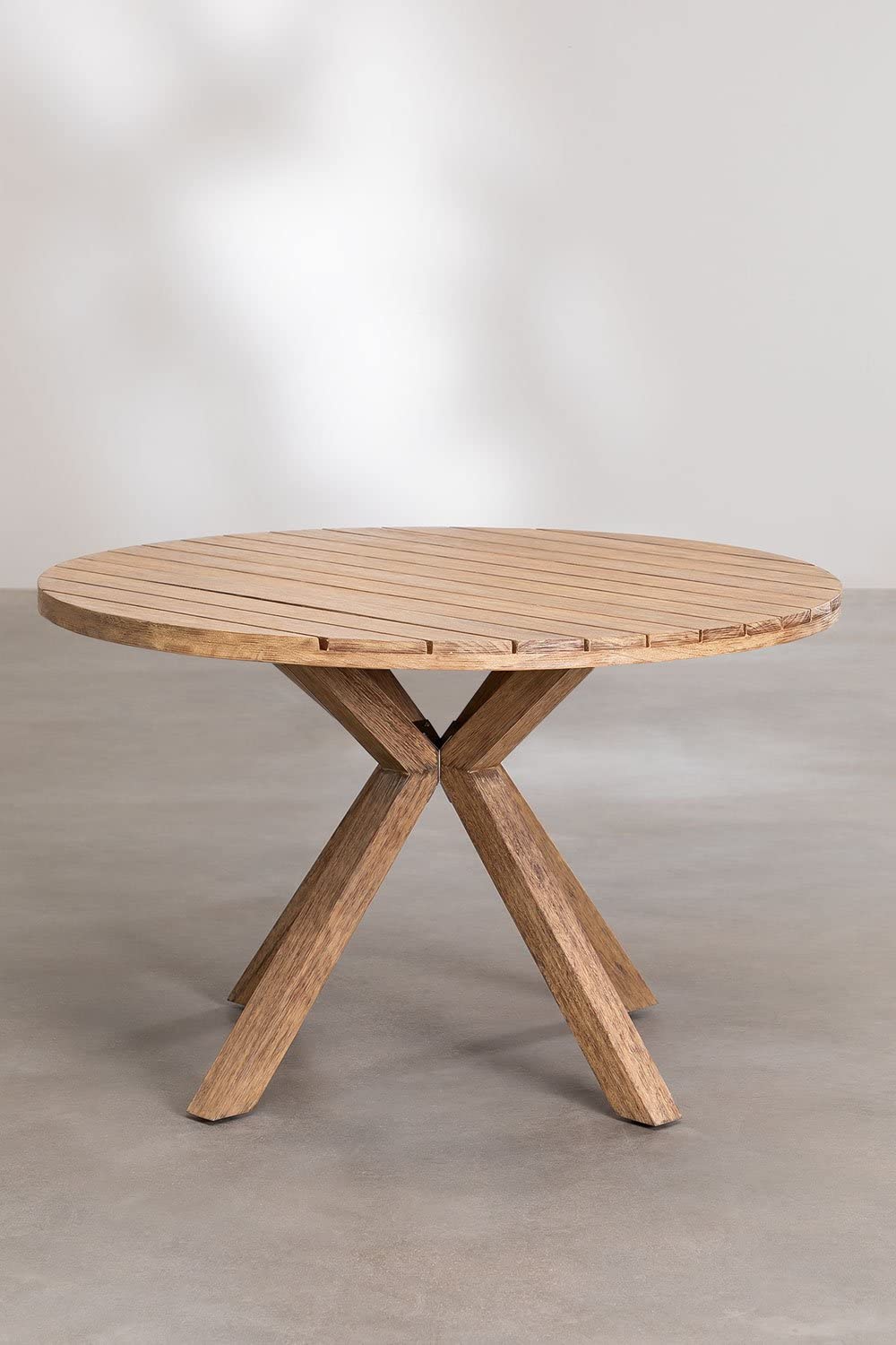 Sklum Naele Ø120 cm tavolo da giardino rotondo in eucalipto