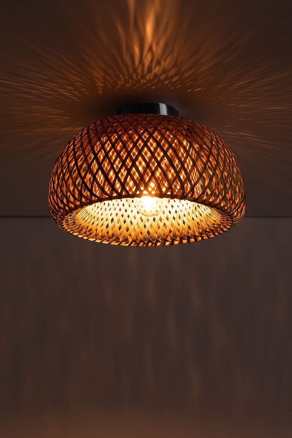 Sklum Taumper Lampada da Soffitto in Bambù Ø30 cm