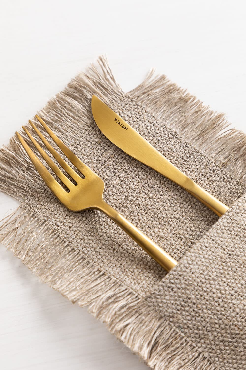 Sklum Aratz Set 4 Portaposate Lino Busta
