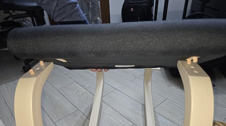 Varier Variable sedia ergonomica naturale blu a dondolo