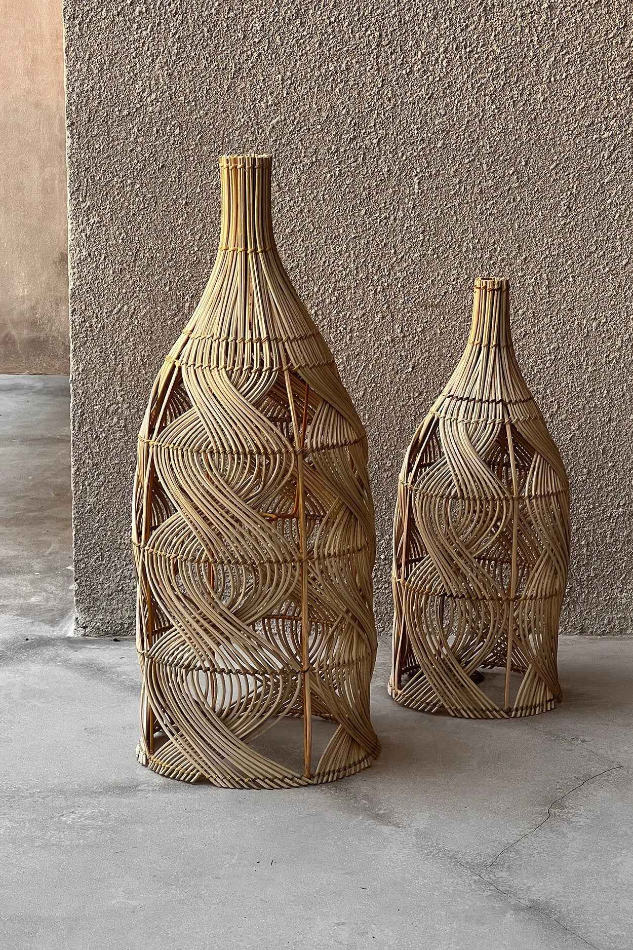 Bambua Garaffa L sospensione rattan naturale