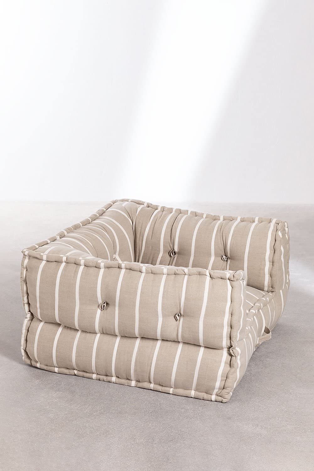 Sklum Dhel Boho poltrona modulare cotone moka