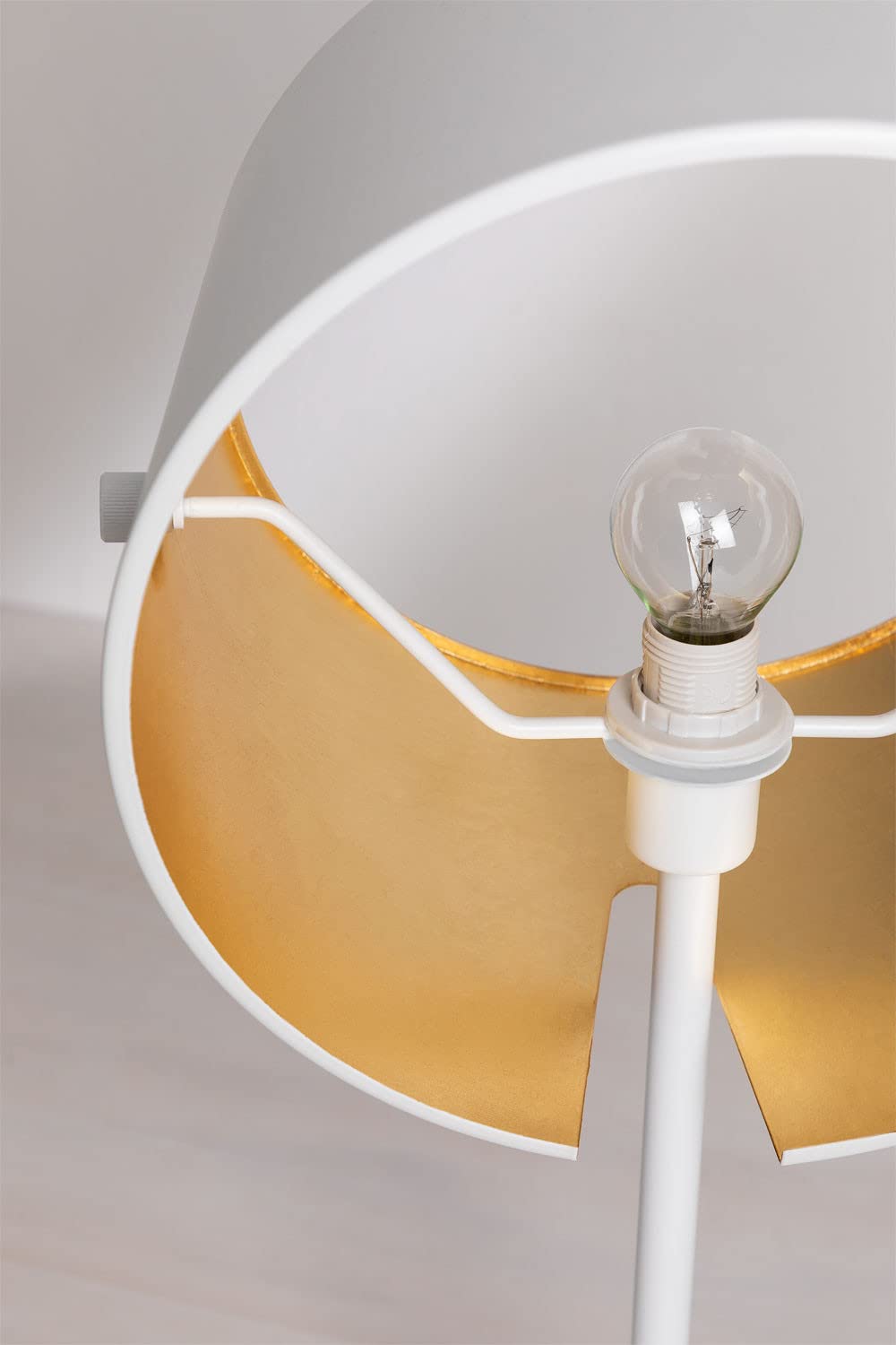 Sklum Duhl lampada da tavolo oro acciaio