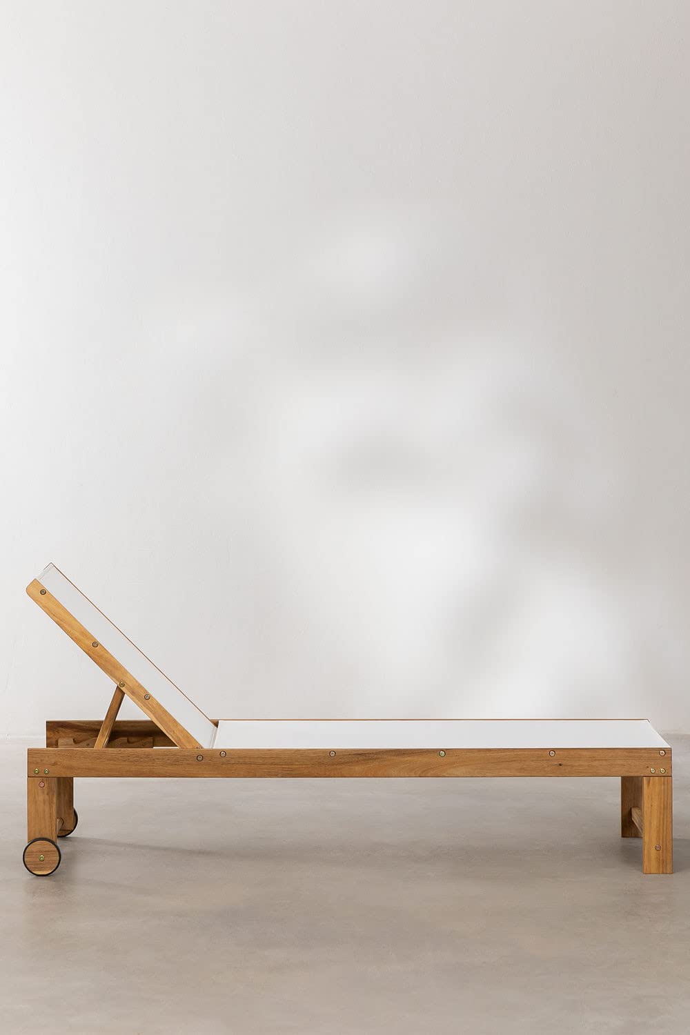 Sklum Valerys lettino reclinabile in legno textilene