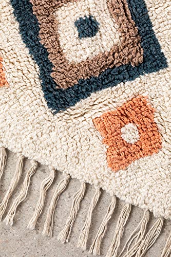 Sklum Gorka Tappeto in Cotone 162x72 cm Ethnic Colors