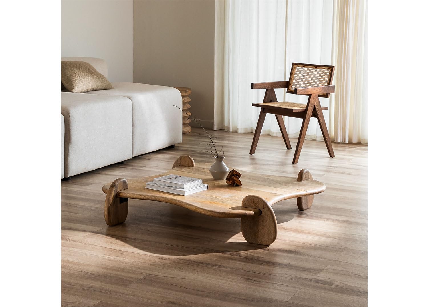 Sklum Poznan Tavolino Basso in Legno di Mango
