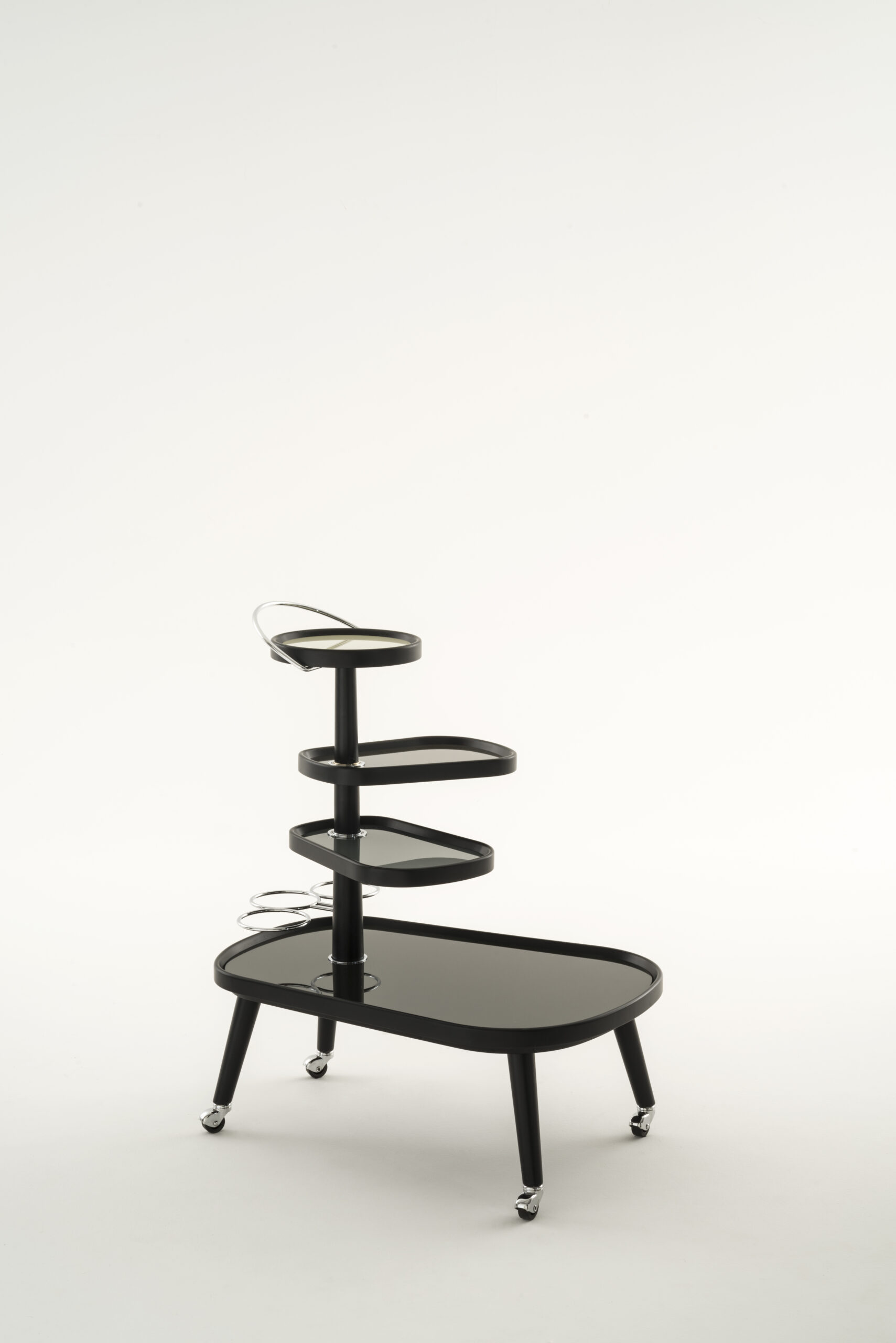 Colé Sushi Kart carrello con vassoi girevoli su ruote
