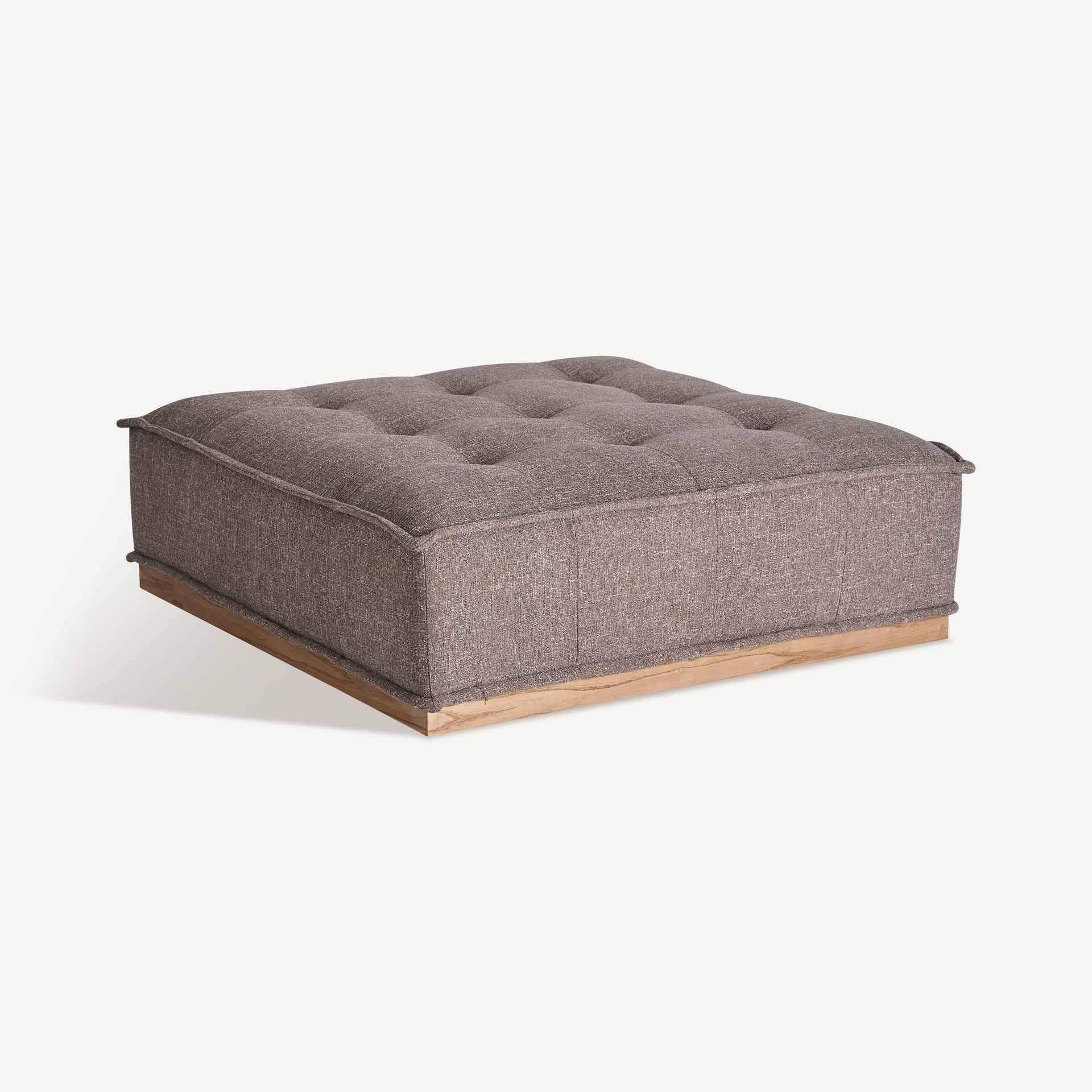 Bambua Vittel pouf marrone 124 cm base pino
