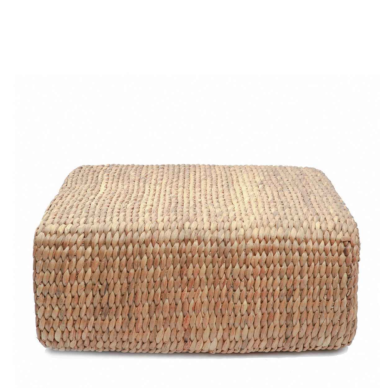 Bambua Hyacinth pouf quadrato naturale M giacinto d’acqua