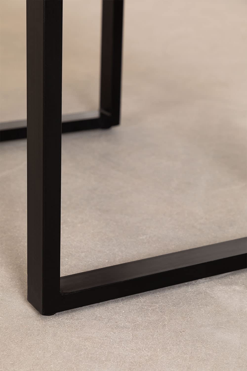 Sklum Sami tavolino caffè legno riciclato nero 90,5 cm