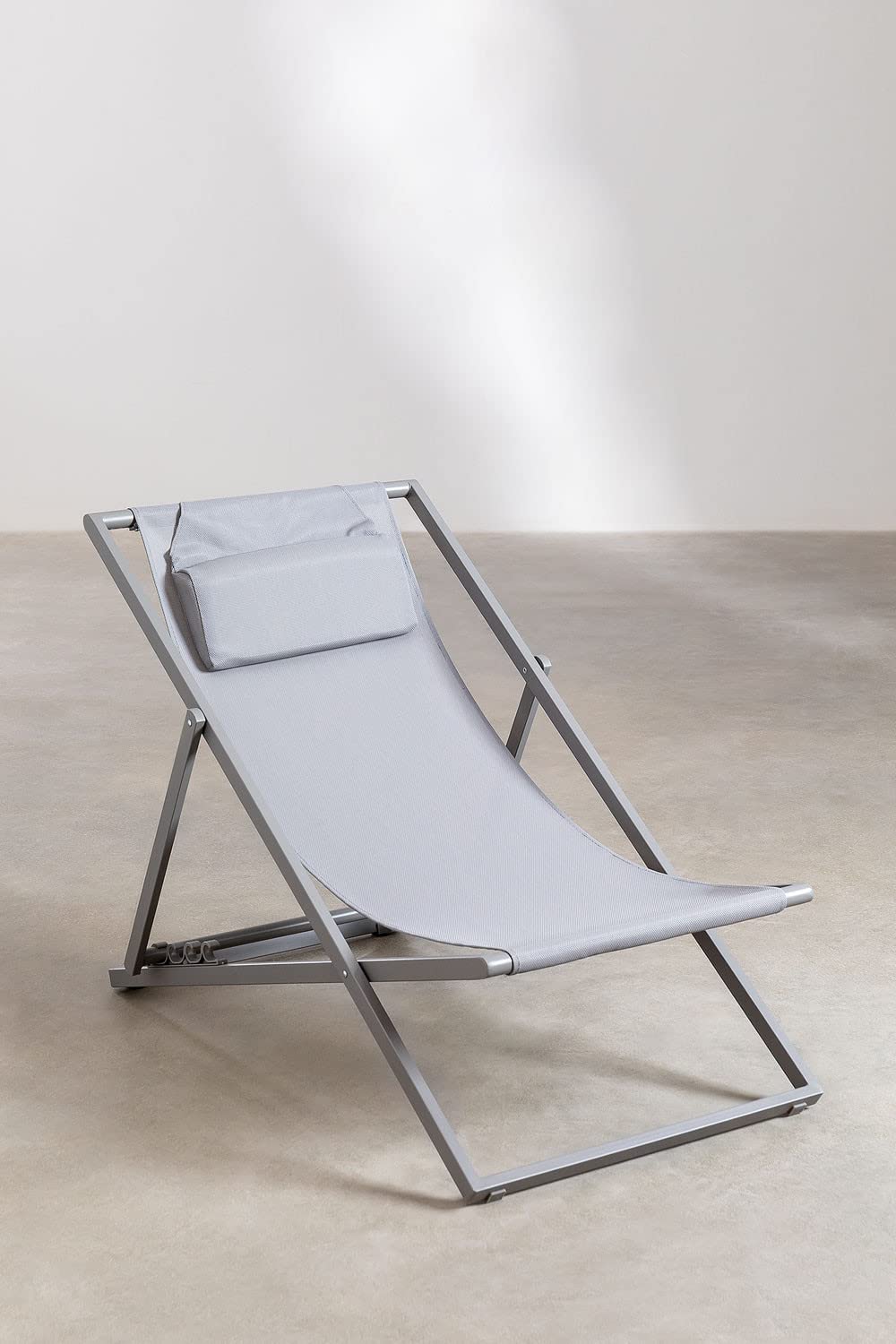 Sklum Jensy amaca pieghevole grigio con cuscino