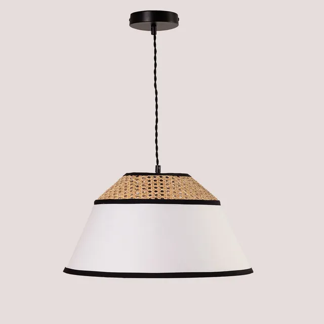 Sklum Ayram lampada a sospensione rattan naturale Ø45