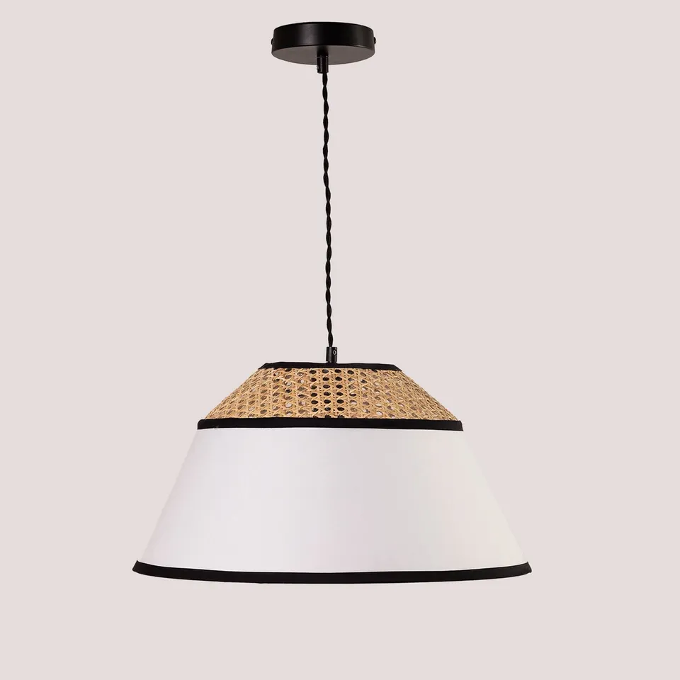 Sklum Ayram lampada a sospensione rattan naturale Ø45