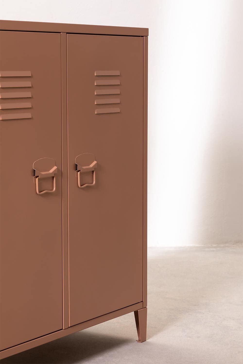 Sklum Pohpli Credenza 2 Ante Acciaio Incarnato
