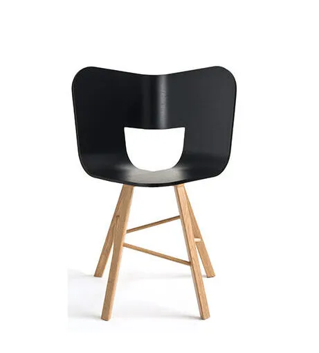 Colé Tria Wood 4 sedia in legno