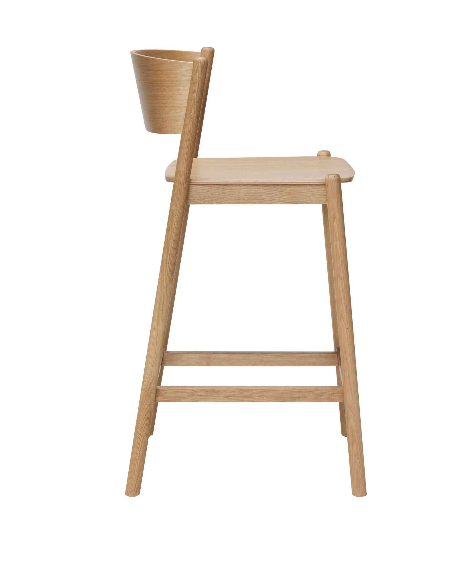 Bambua Oblique sgabello bar legno naturale