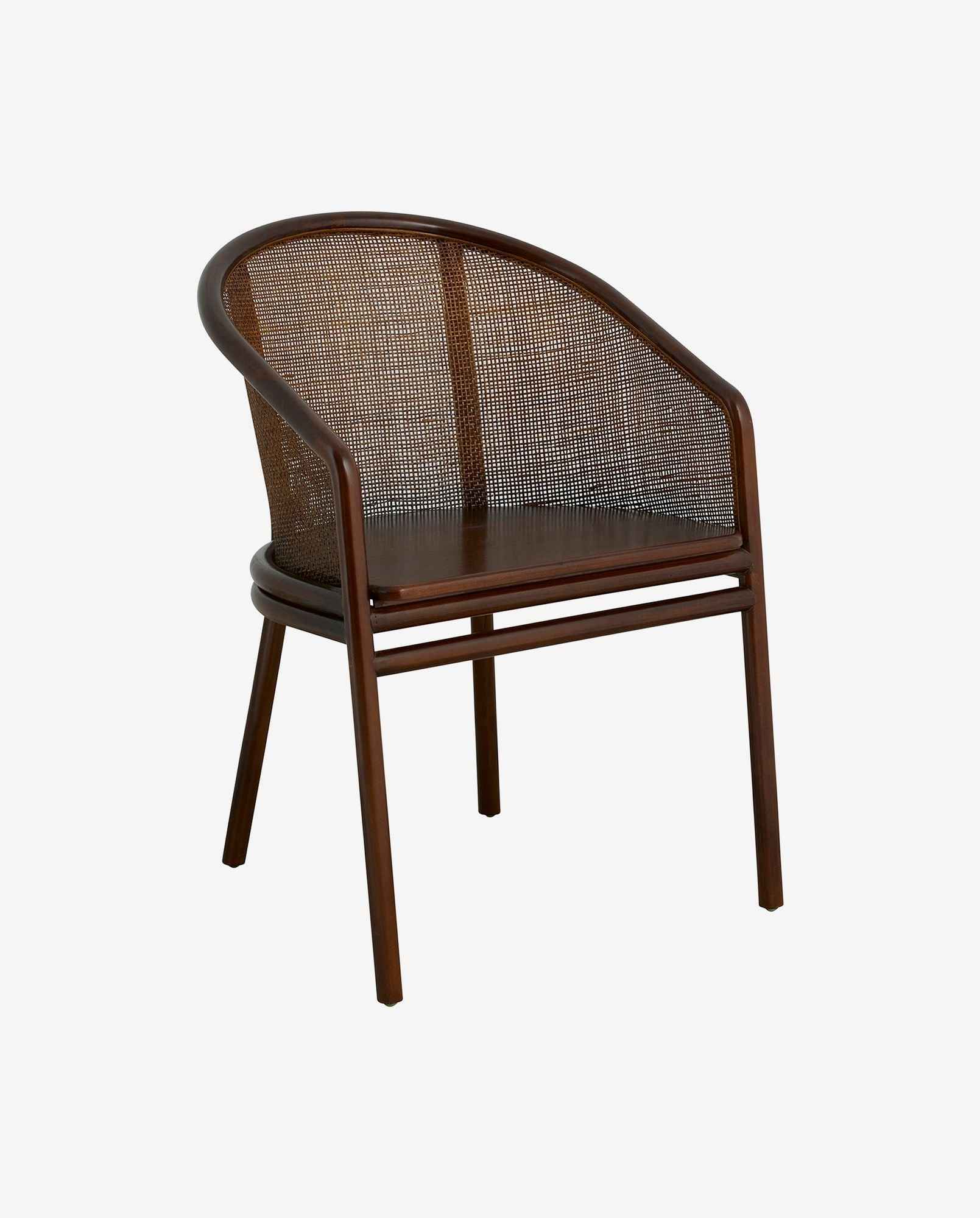 Bambua Mosso sedia pranzo teak marrone scuro