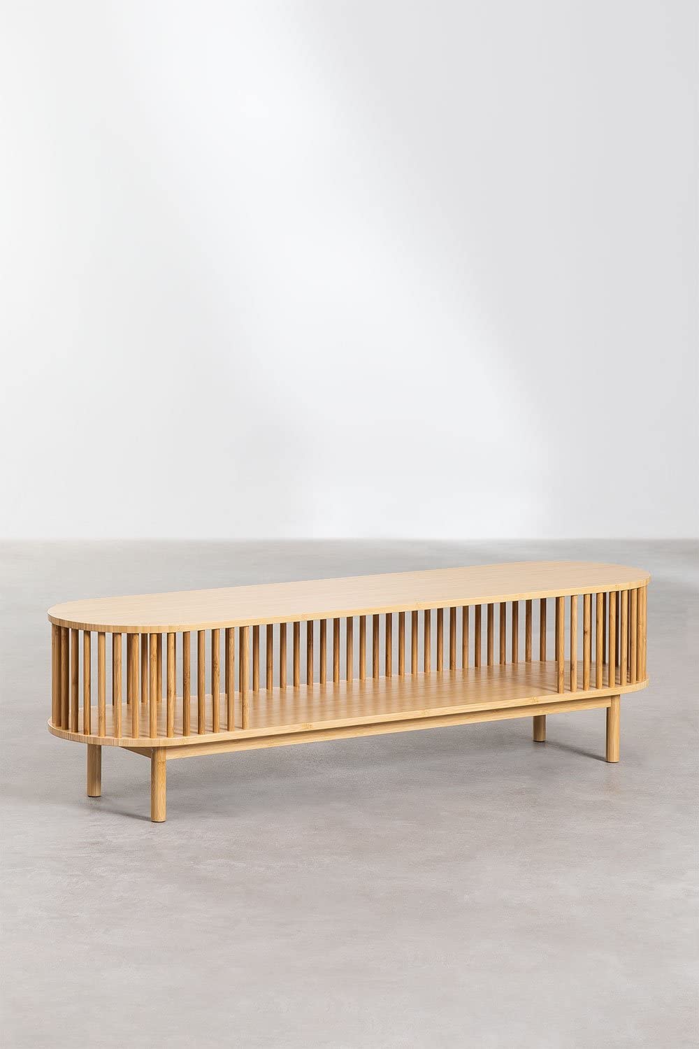 Sklum Connery Mobile TV 150x40 cm Bambù Naturale