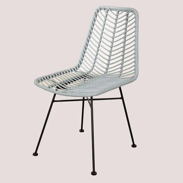 Sklum Gouda Colors sedia rattan blu nebbia 98 cm