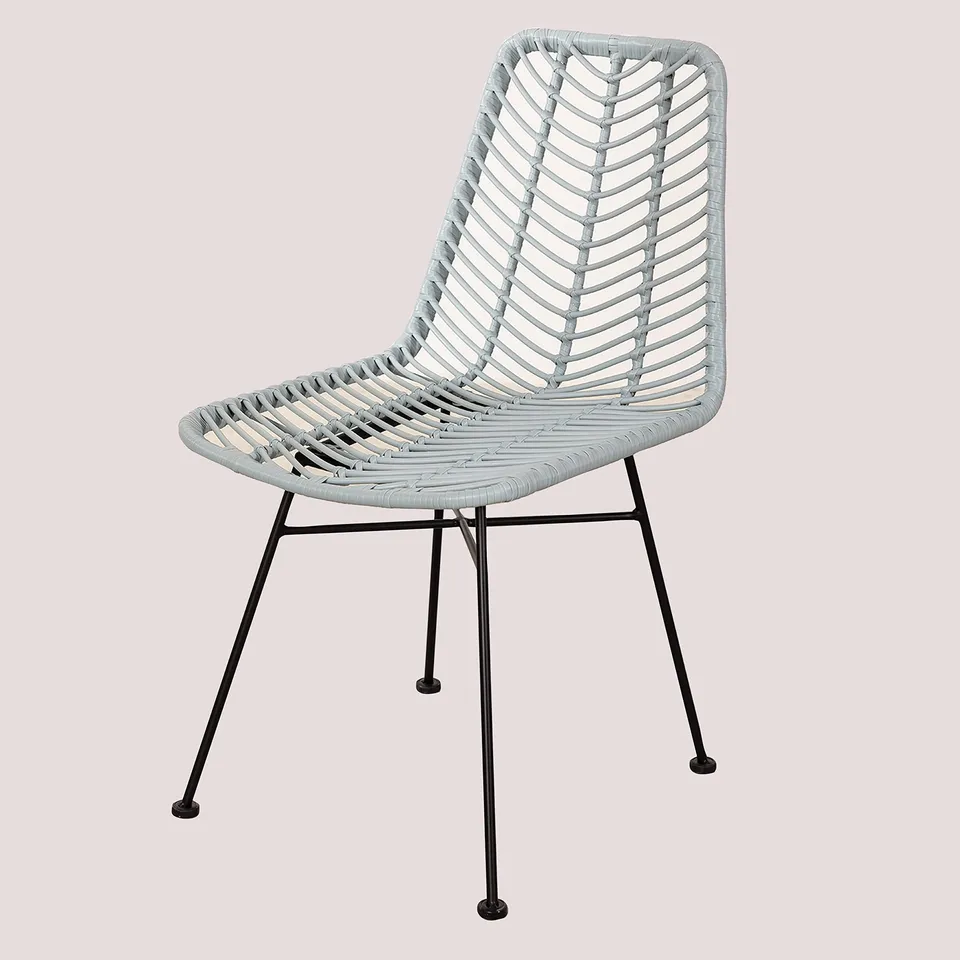 Sklum Gouda Colors sedia rattan blu nebbia 98 cm