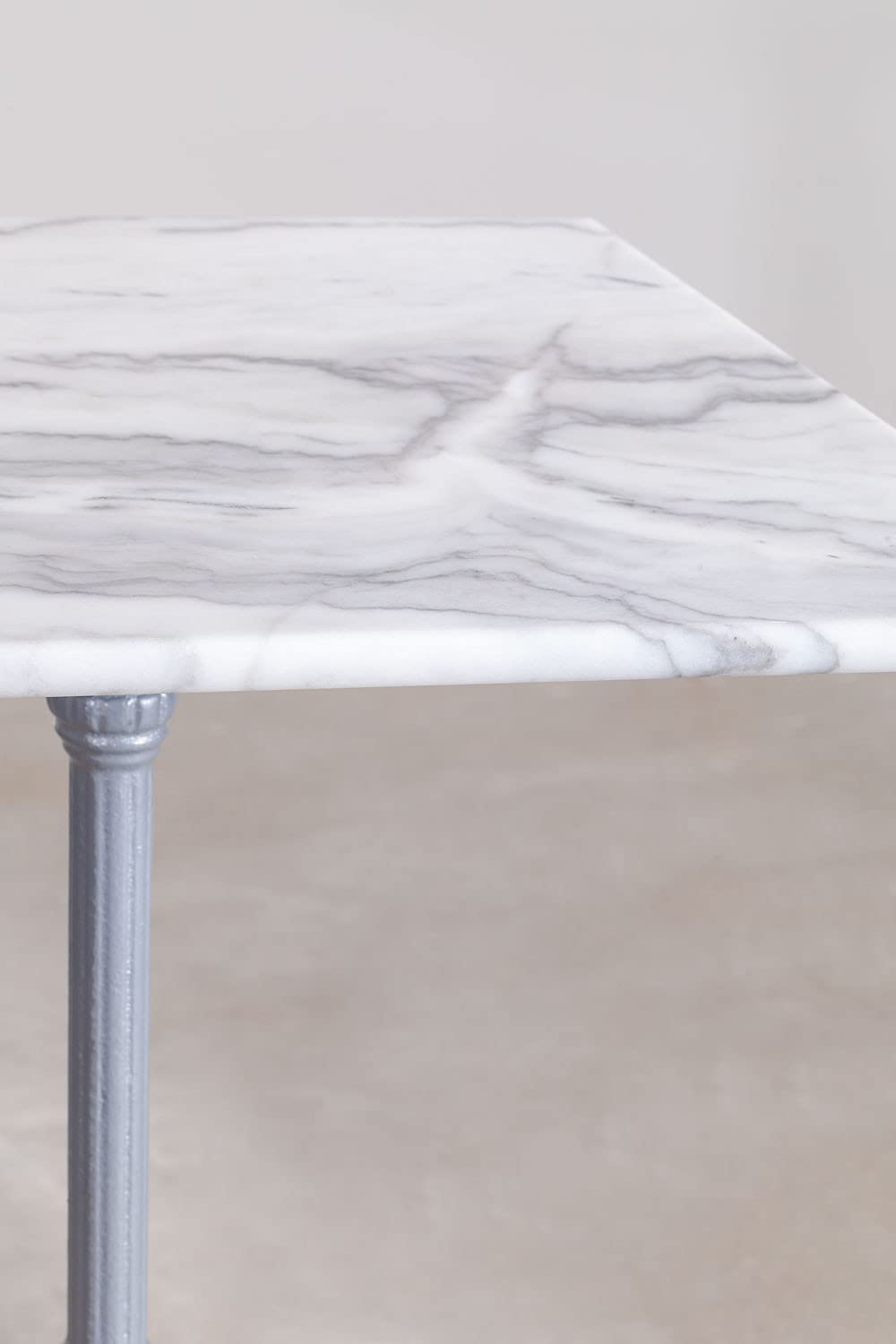 Sklum Moka tavolo bar alto quadrato 60x60 grigio marmo