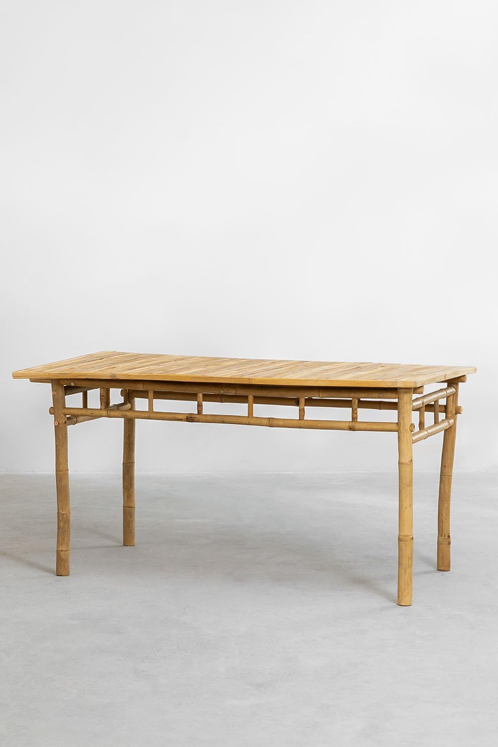 Sklum Marilin tavolo giardino rettangolare 150x80 cm bambù
