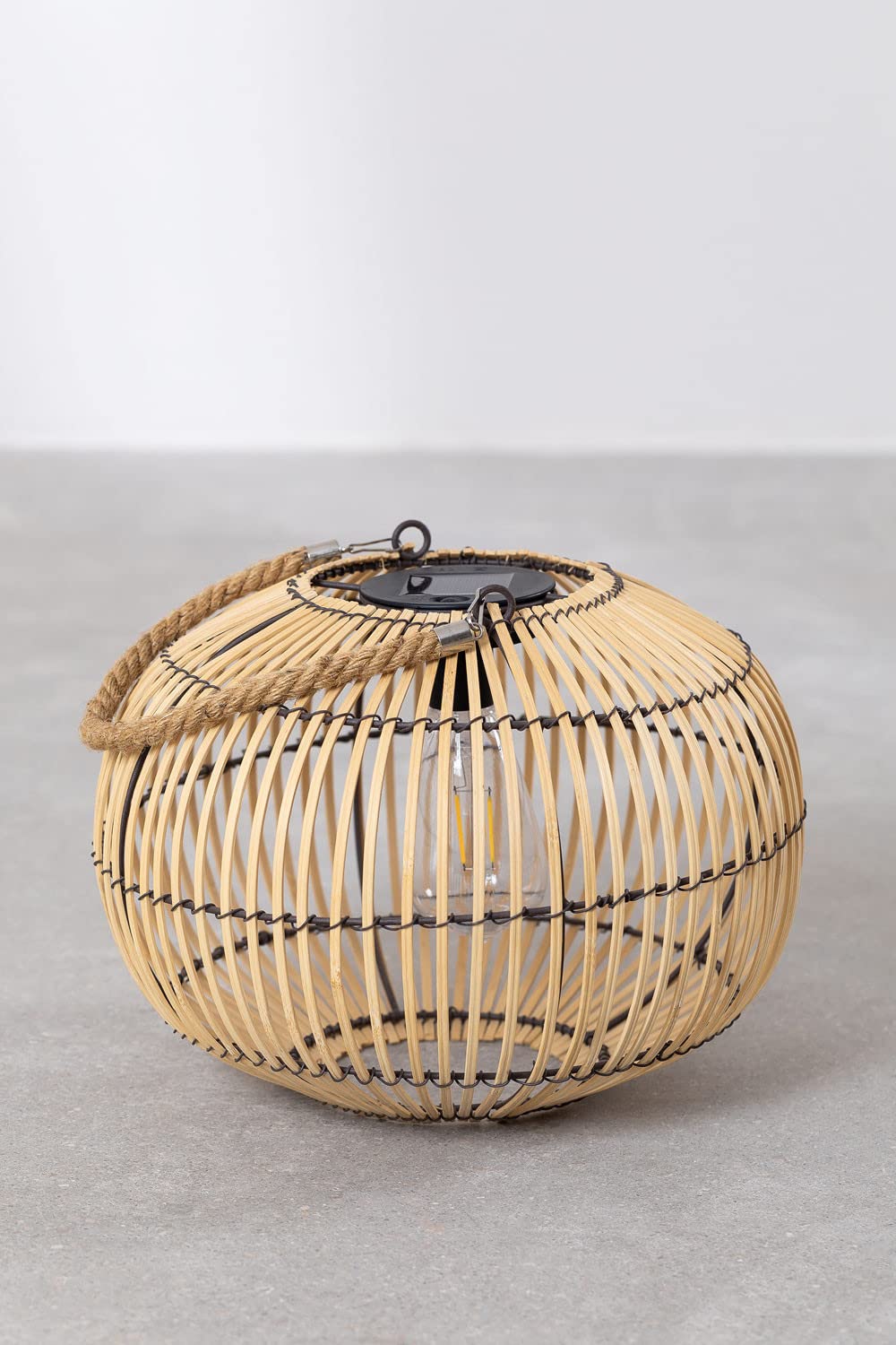 Sklum Norton Lampada Solare LED da Esterno in Rattan