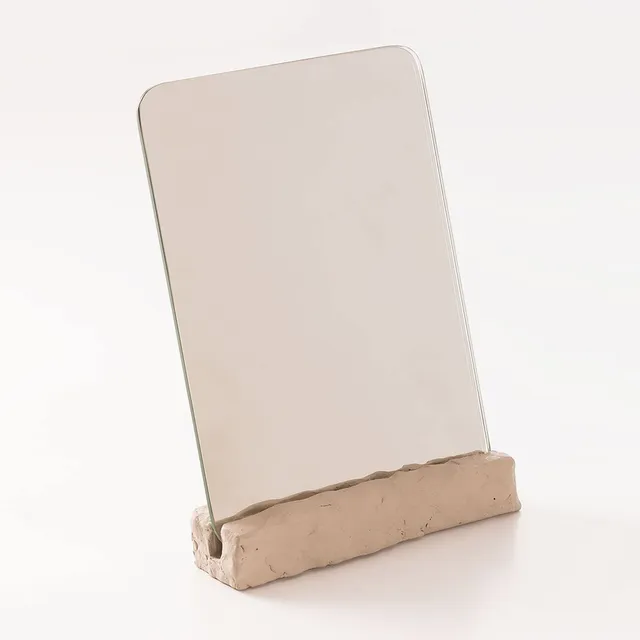 Sklum Lester specchio da tavolo cemento crema