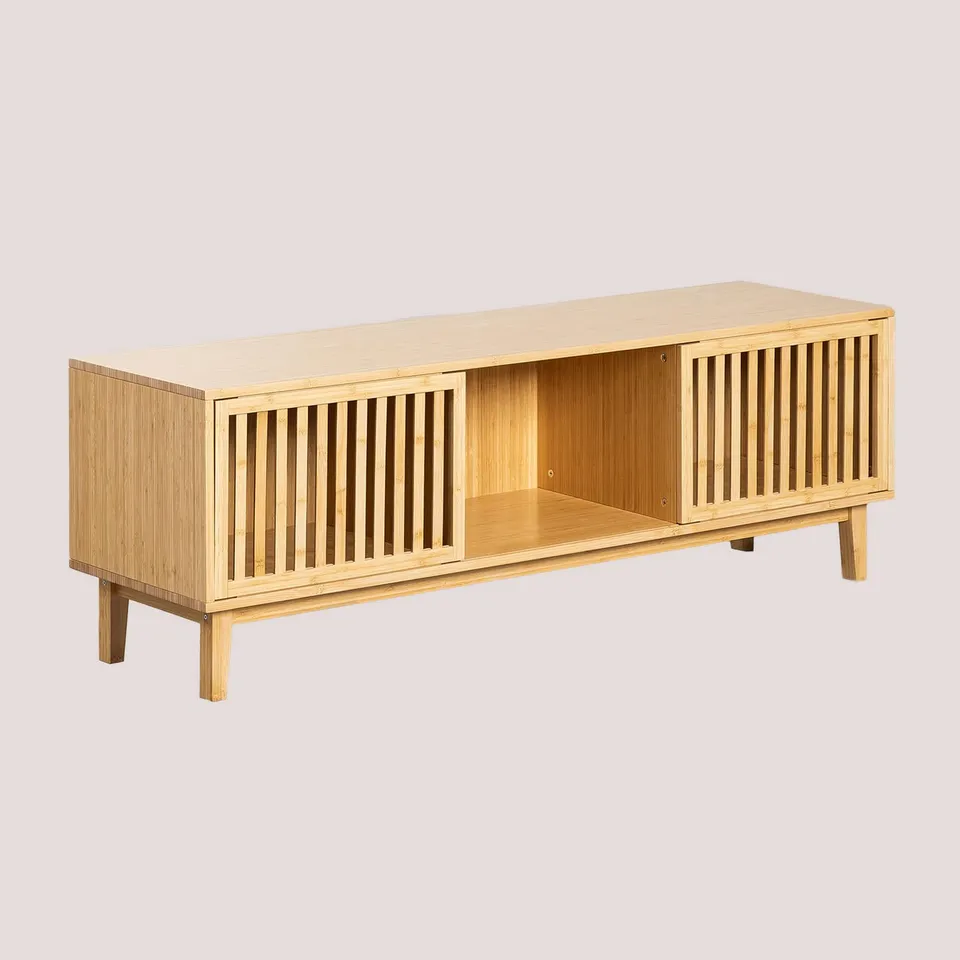 Sklum Albin Mobile TV 150x40 cm in Bambù 2 Ante