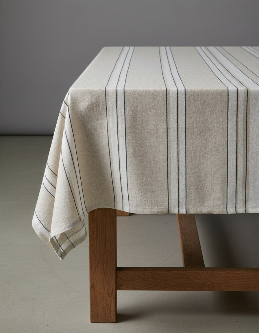 Bambua Provence tovaglia lino a quadri 150x300 cm
