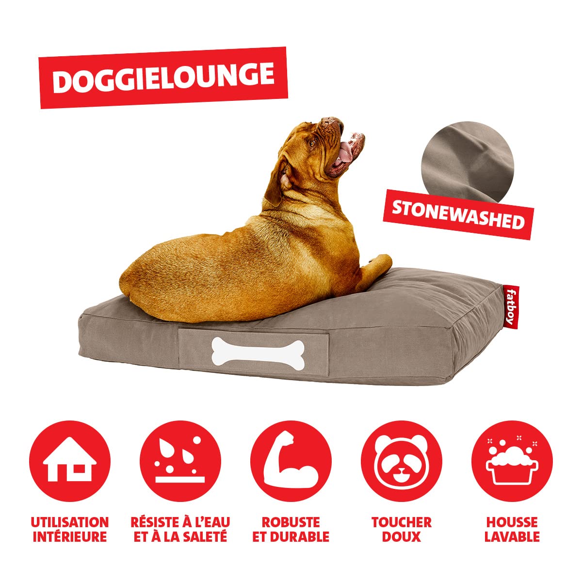Fatboy Doggielounge Cuccia per Cani Large 120x80 Marrone