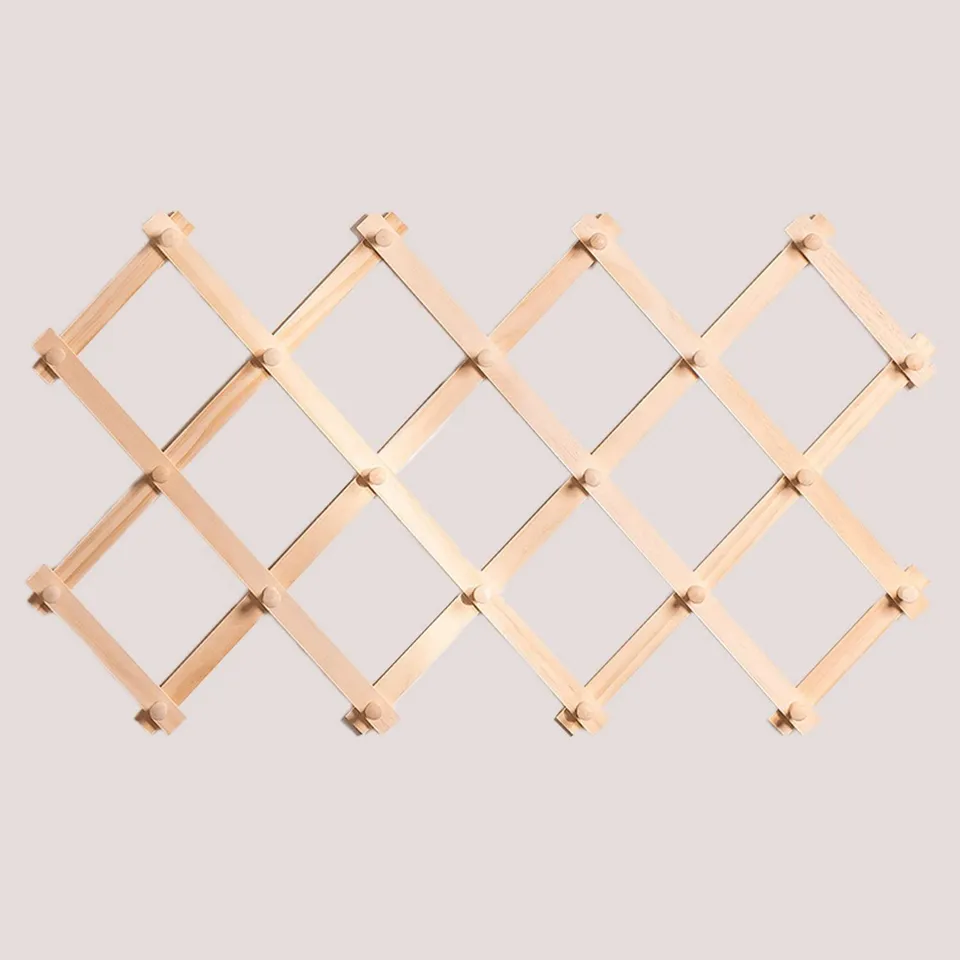 Sklum Ixi Doppio appendiabiti a muro legno naturale estensibile