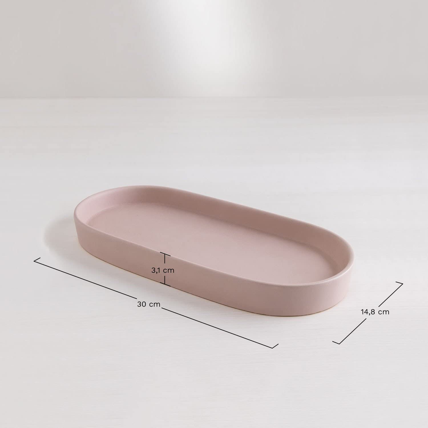 Sklum Holdin portasapone ceramica rosa nocciola