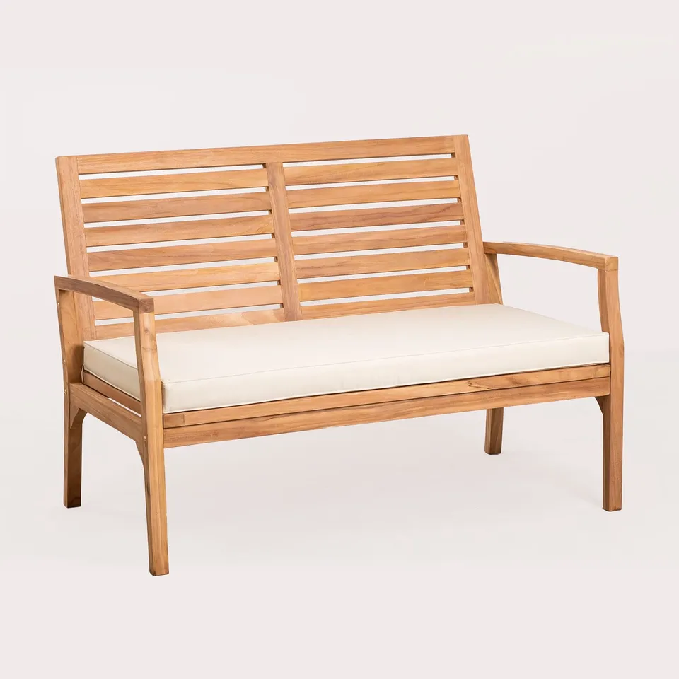 Sklum Adira divano 2 posti in teak 128 cm